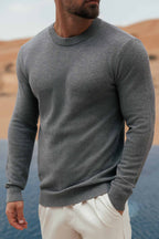 Legend London KNITWEAR COAST SWEATSHIRT - DARK GREY