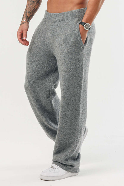 LEGEND LONDON KNITWEAR - JOGGERS KNIT JOGGER - GREY MARL