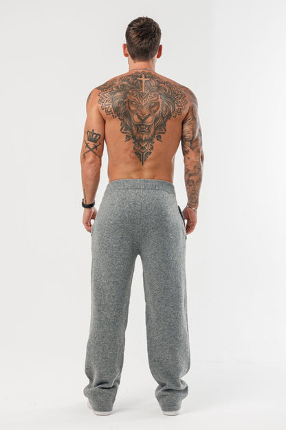 LEGEND LONDON KNITWEAR - JOGGERS KNIT JOGGER - GREY MARL