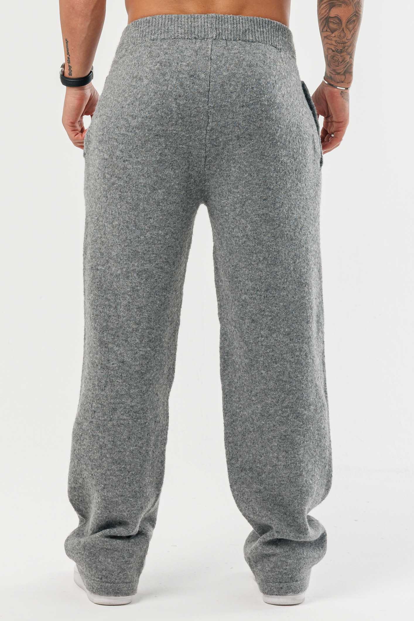 LEGEND LONDON KNITWEAR - JOGGERS KNIT JOGGER - GREY MARL