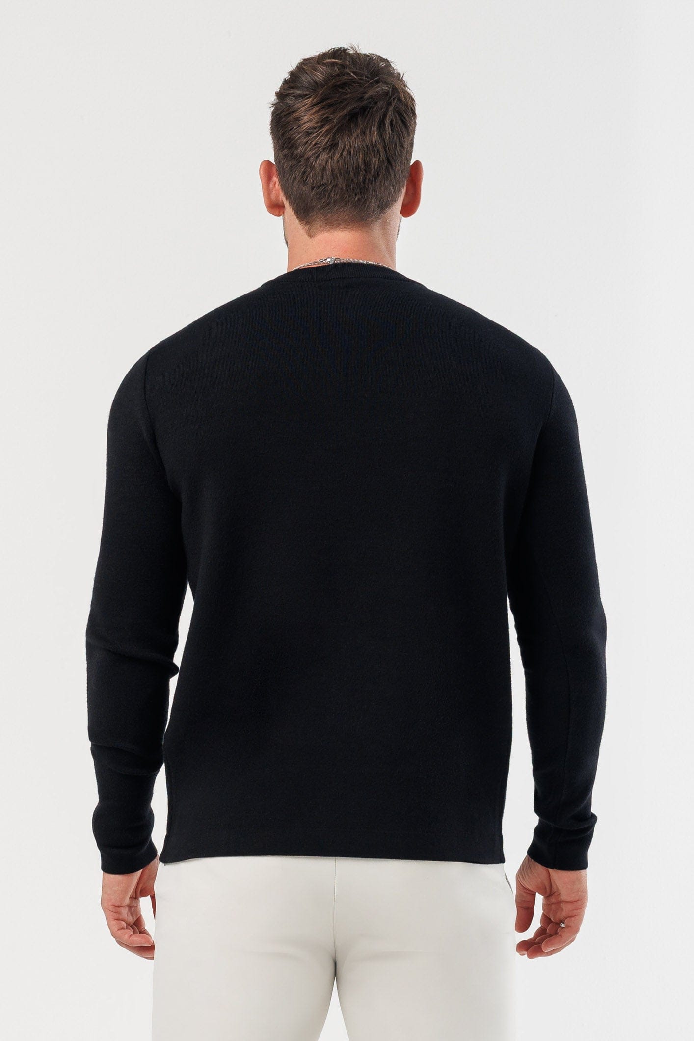 Legend London KNITWEAR LUXE KNIT SWEATER - BLACK