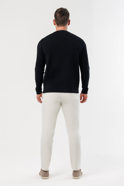 Legend London KNITWEAR LUXE KNIT SWEATER - BLACK