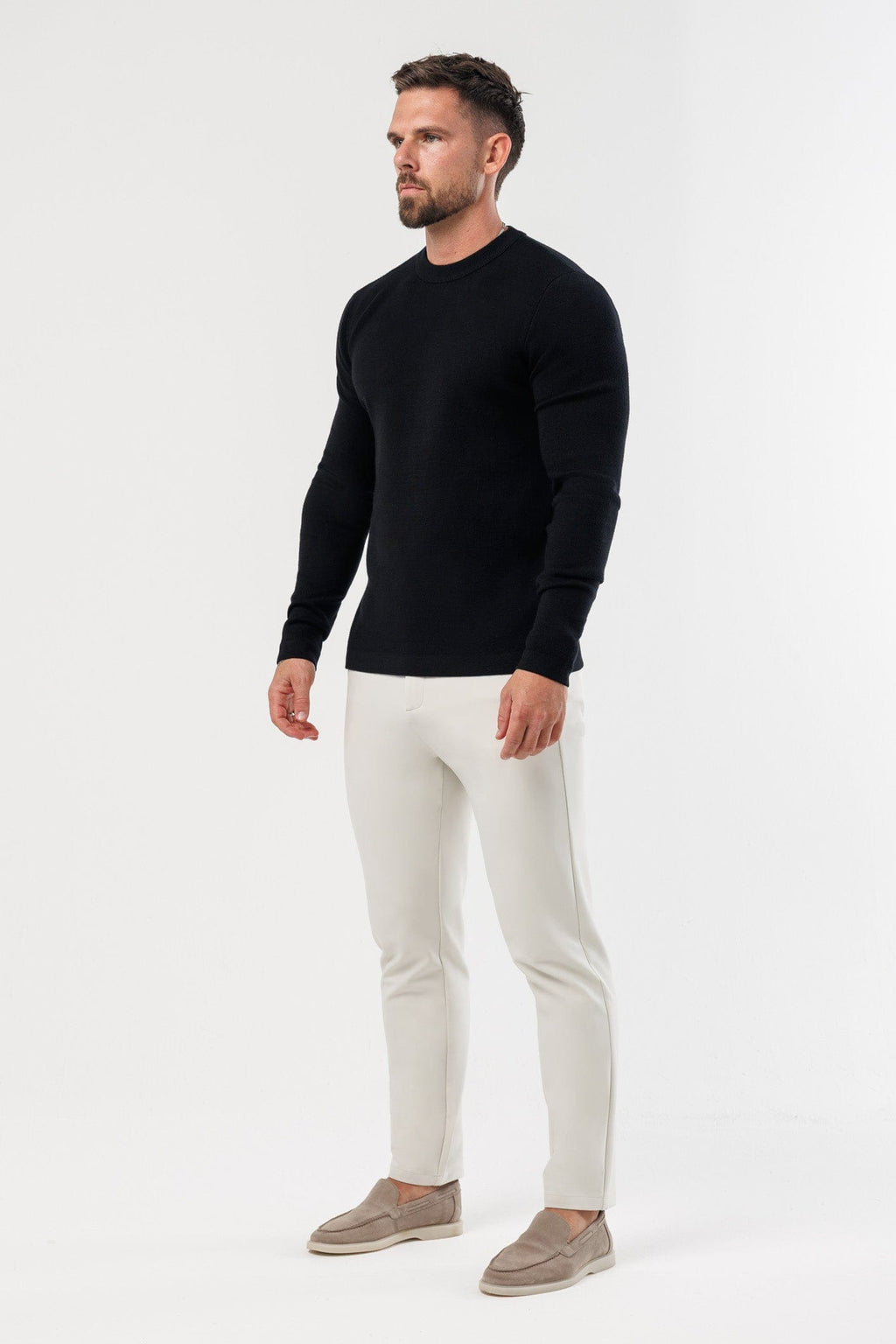 Legend London KNITWEAR LUXE KNIT SWEATER - BLACK