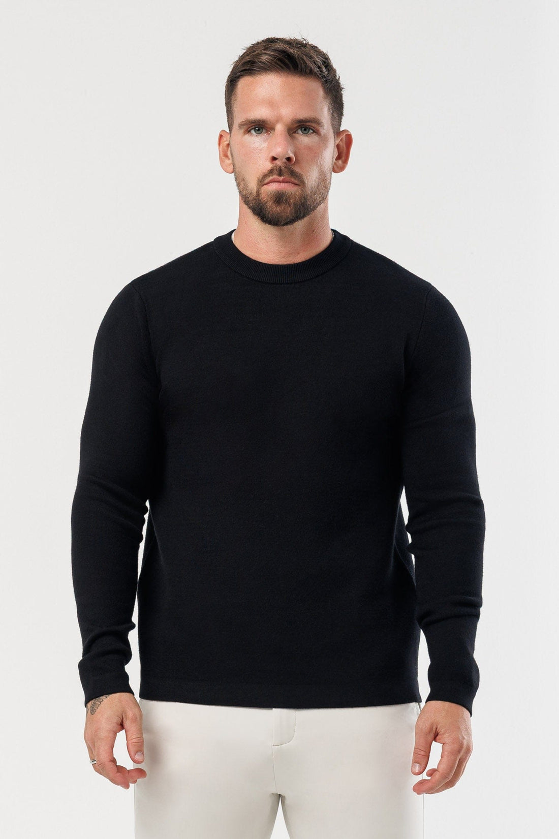 Legend London KNITWEAR LUXE KNIT SWEATER - BLACK