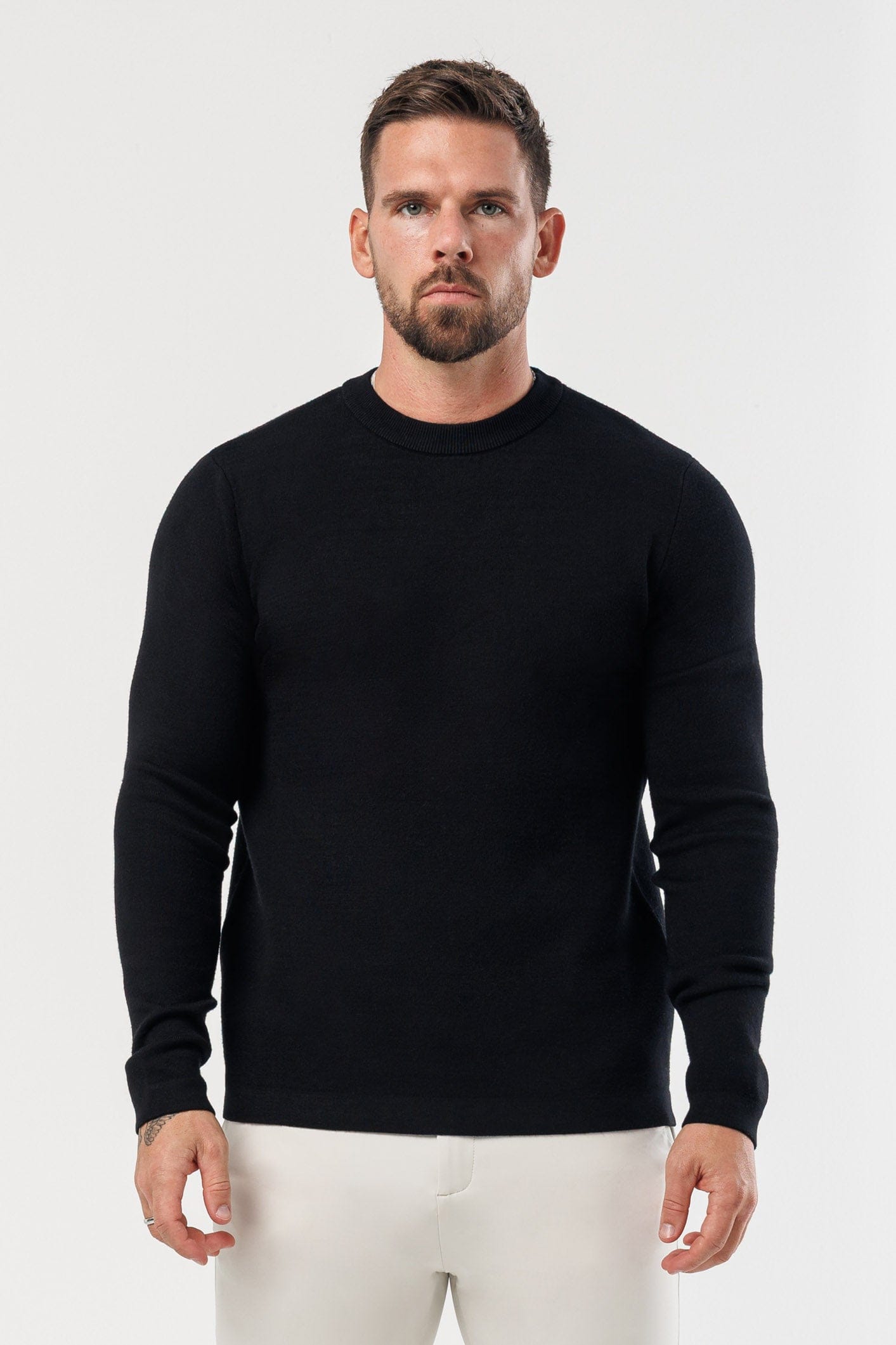 Legend London KNITWEAR LUXE KNIT SWEATER - BLACK