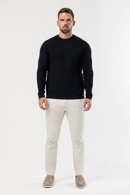 Legend London KNITWEAR LUXE KNIT SWEATER - BLACK