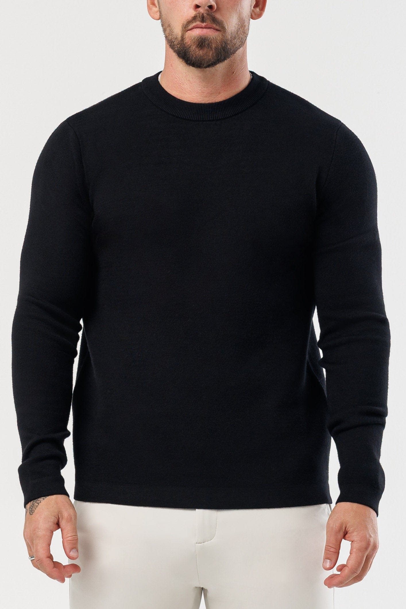 Legend London KNITWEAR LUXE KNIT SWEATER - BLACK