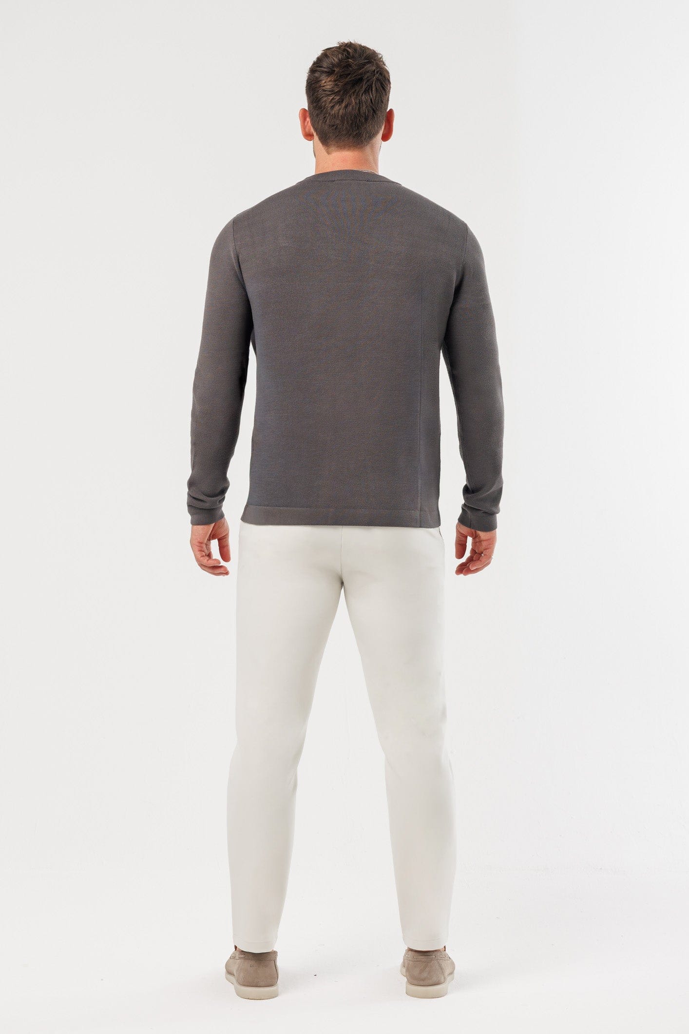 Legend London KNITWEAR LUXE KNIT SWEATER - DARK GREY