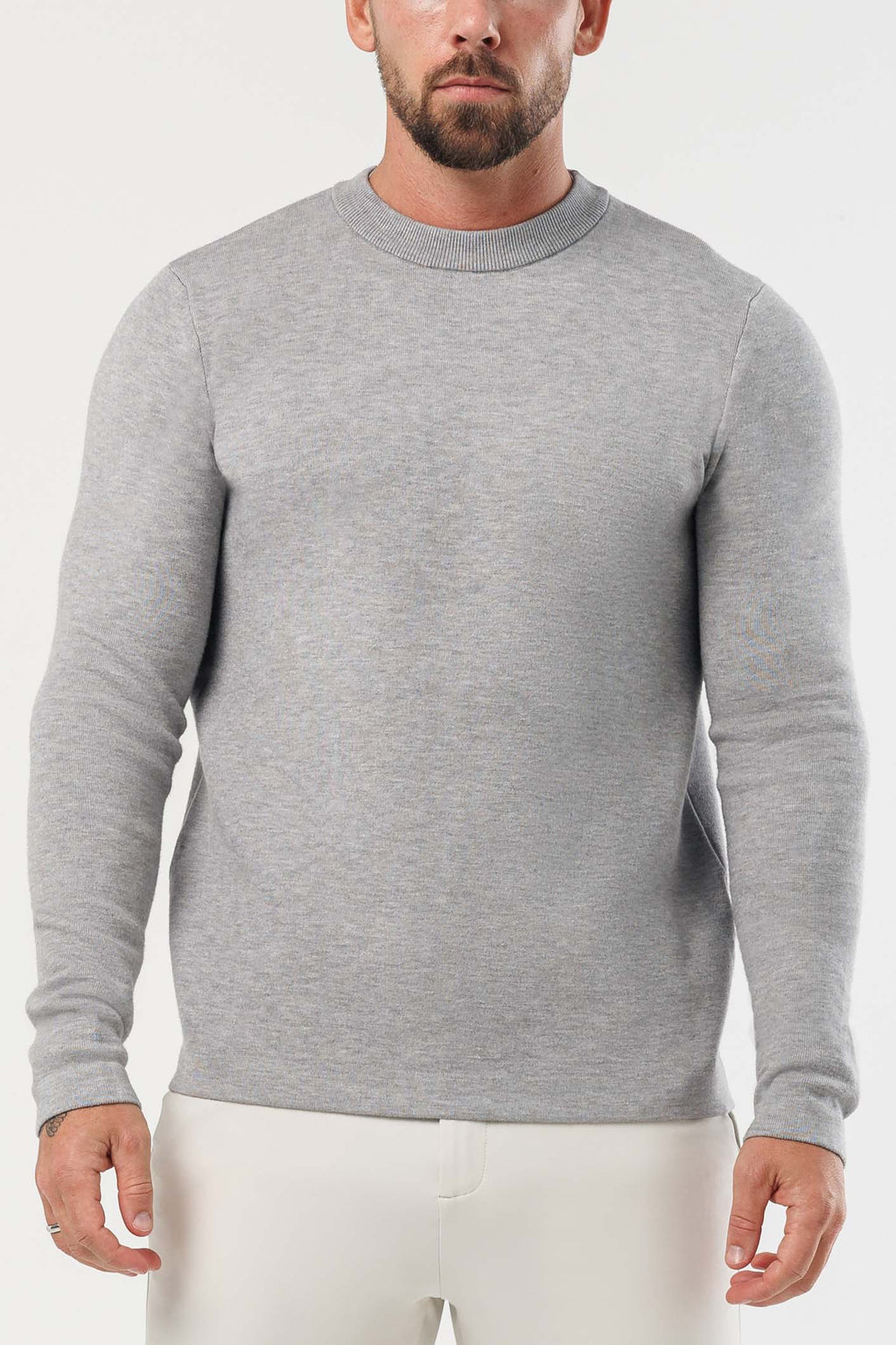 Legend London KNITWEAR LUXE KNIT SWEATER - GREY