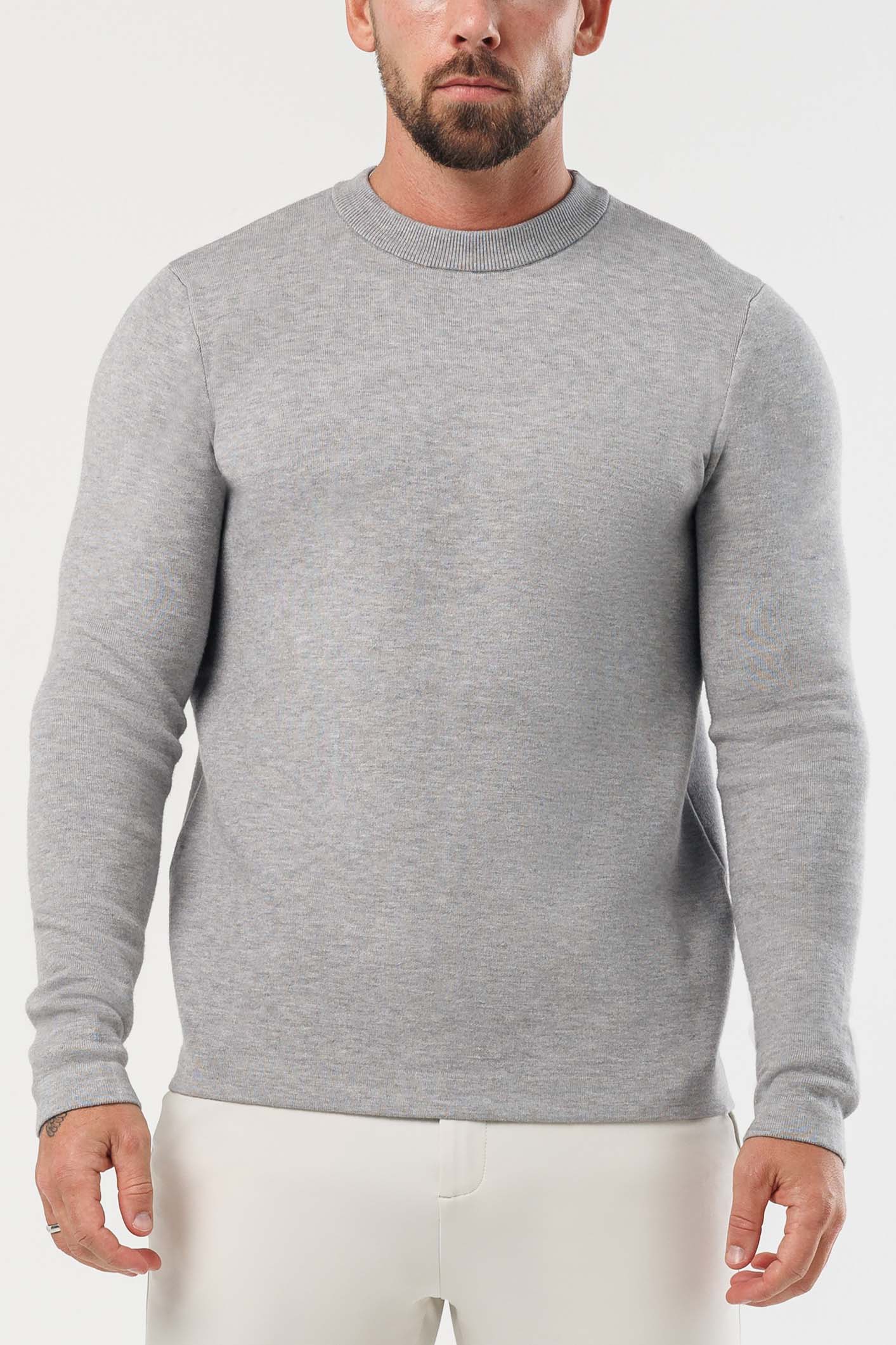 Legend London KNITWEAR LUXE KNIT SWEATER - GREY