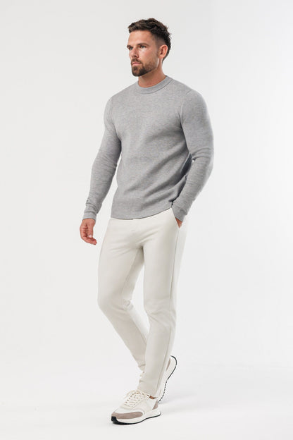 Legend London KNITWEAR LUXE KNIT SWEATER - GREY
