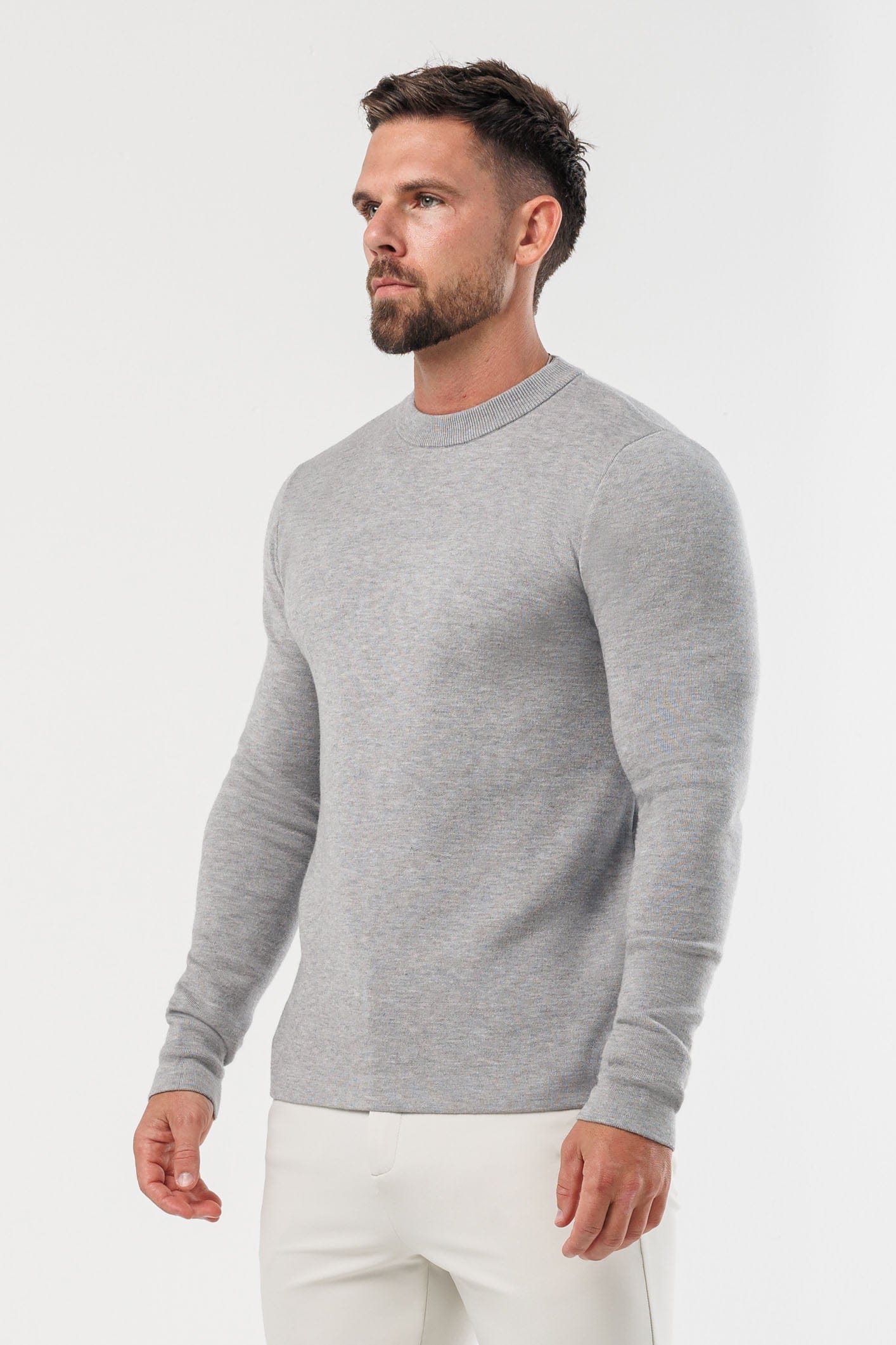 Legend London KNITWEAR LUXE KNIT SWEATER - GREY