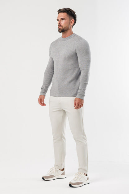 Legend London KNITWEAR LUXE KNIT SWEATER - GREY