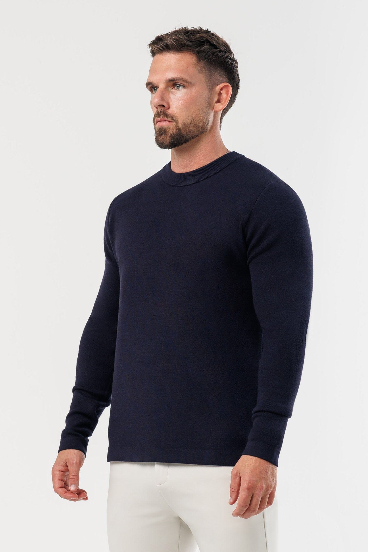 Legend London KNITWEAR LUXE KNIT SWEATER - NAVY