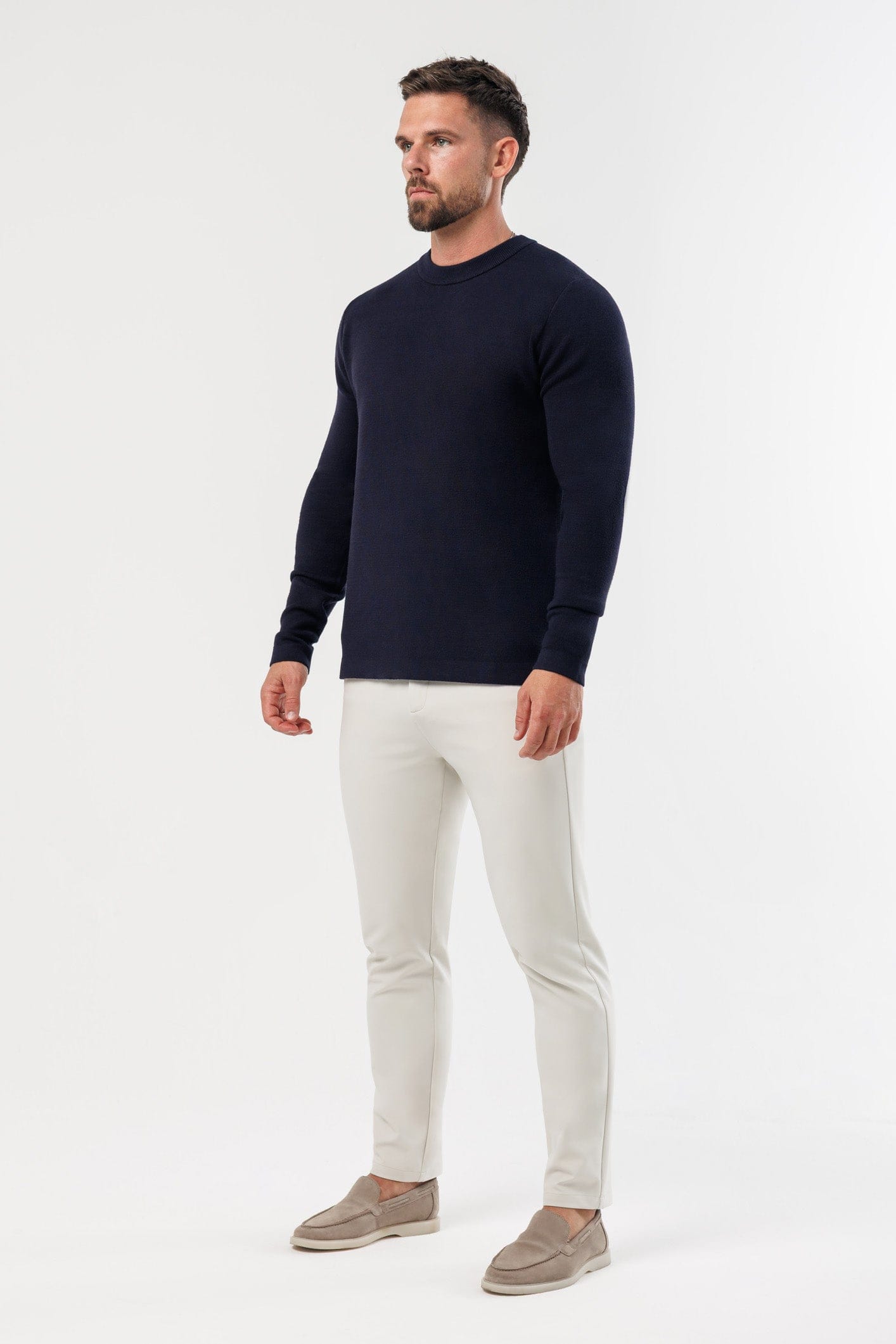Legend London KNITWEAR LUXE KNIT SWEATER - NAVY