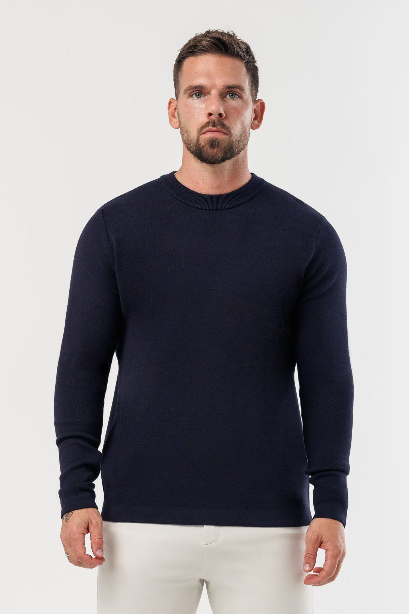 Legend London KNITWEAR LUXE KNIT SWEATER - NAVY