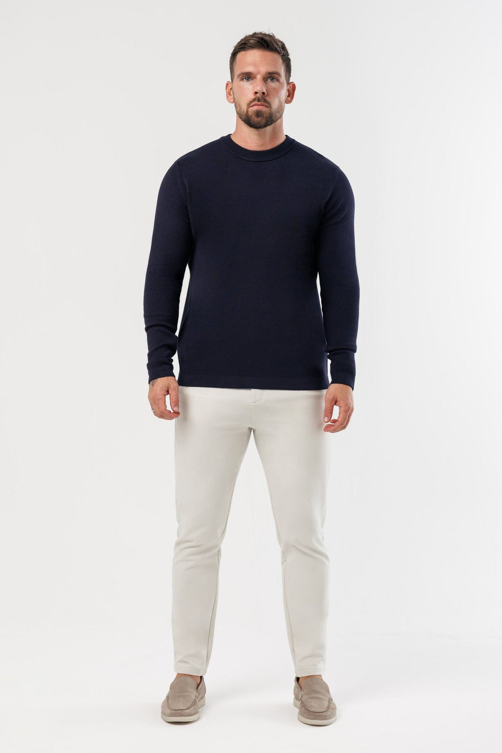 Legend London KNITWEAR LUXE KNIT SWEATER - NAVY