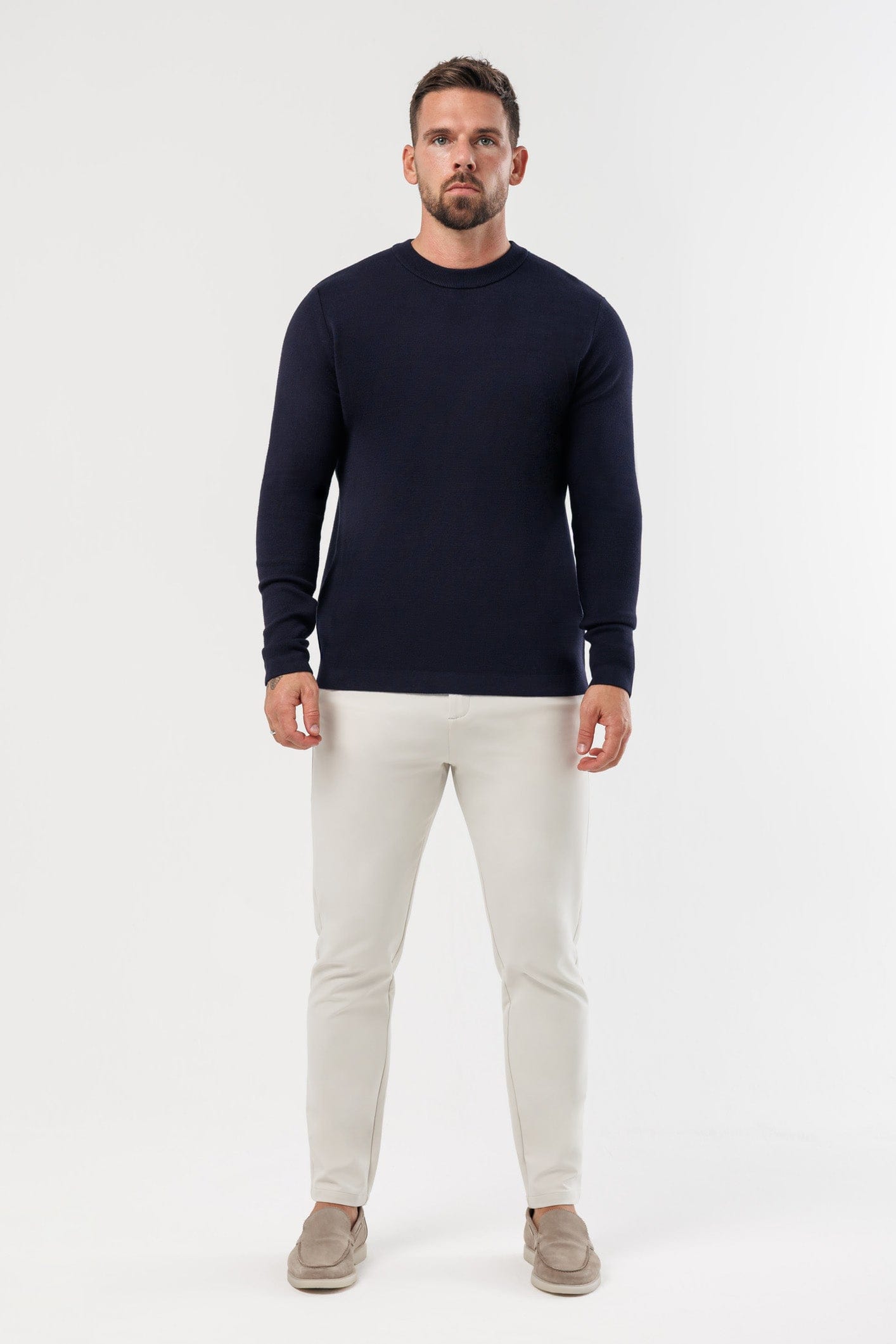 Legend London KNITWEAR LUXE KNIT SWEATER - NAVY