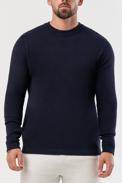 Legend London KNITWEAR LUXE KNIT SWEATER - NAVY