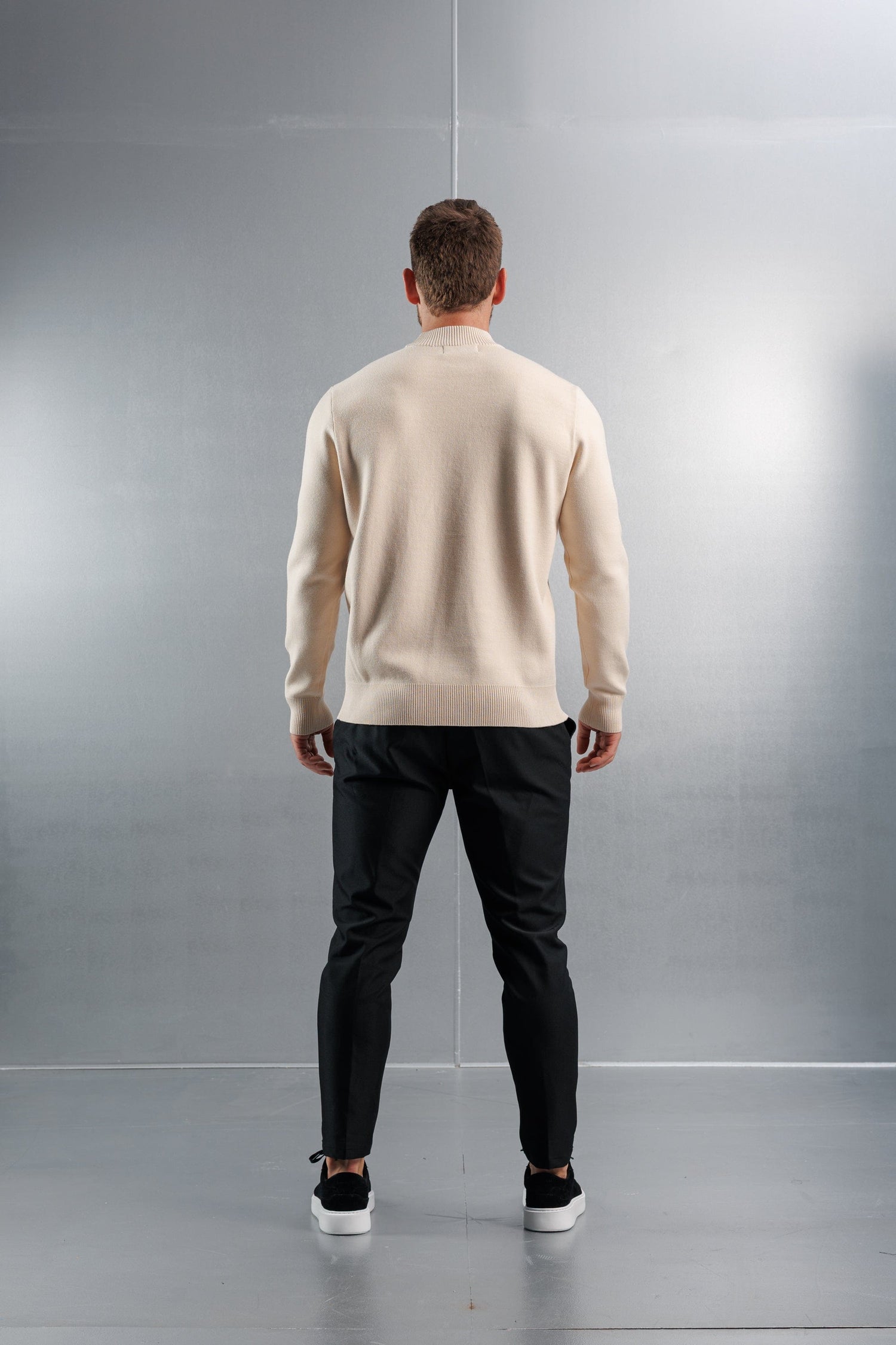 Legend London KNITWEAR MOCK NECK SWEATER - CREME