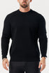 Legend London KNITWEAR RIDGE KNIT SWEATER - BLACK