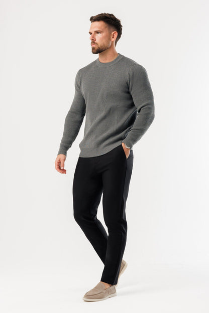 Legend London KNITWEAR - SWEATER COAST SWEATSHIRT - DARK GREY