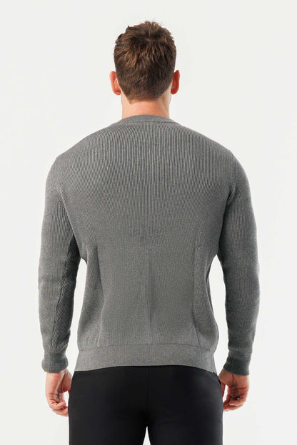 Legend London KNITWEAR - SWEATER COAST SWEATSHIRT - DARK GREY