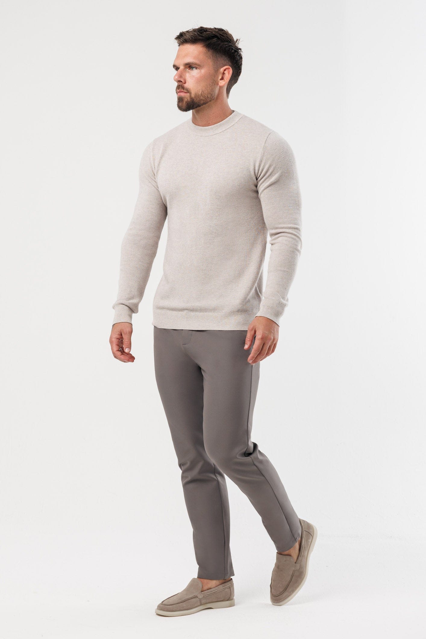 Legend London KNITWEAR - SWEATER COAST SWEATSHIRT - DEEP STONE
