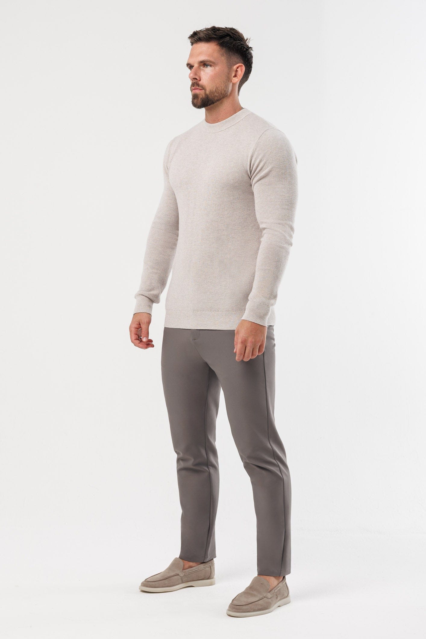 Legend London KNITWEAR - SWEATER COAST SWEATSHIRT - DEEP STONE