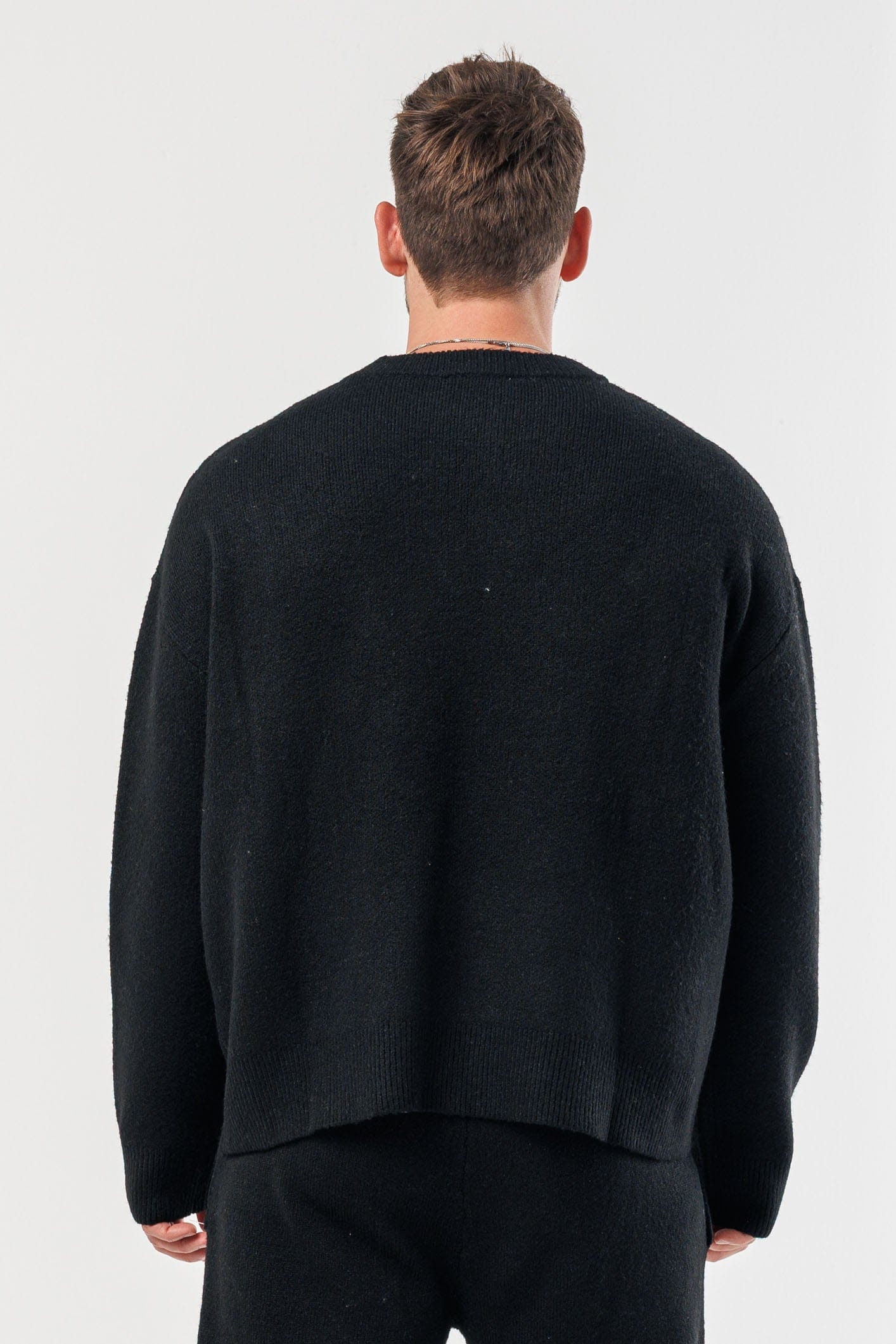LEGEND LONDON KNITWEAR - SWEATER KNIT SWEATER - BLACK