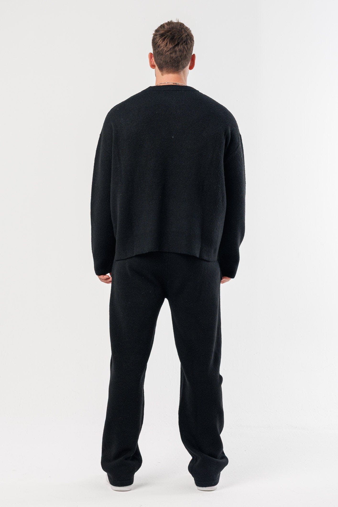 LEGEND LONDON KNITWEAR - SWEATER KNIT SWEATER - BLACK
