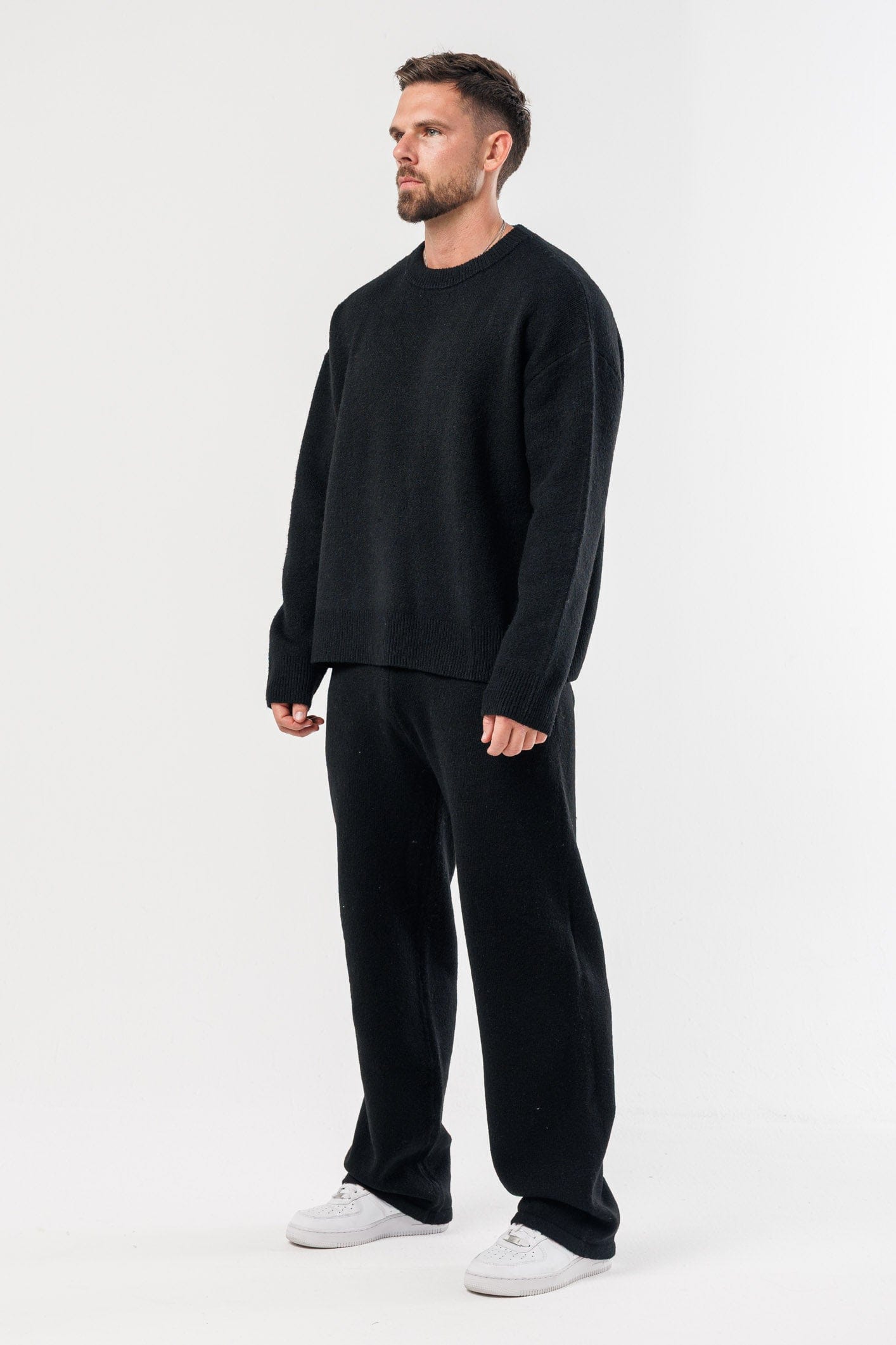 LEGEND LONDON KNITWEAR - SWEATER KNIT SWEATER - BLACK
