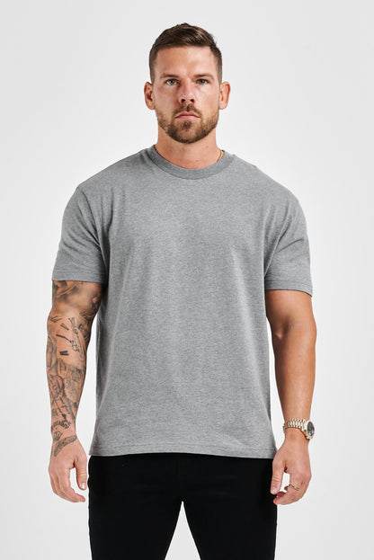 Legend London OUTLET PREMIUM BASICS T-SHIRT (NO LOGO) - DARK GREY MARL