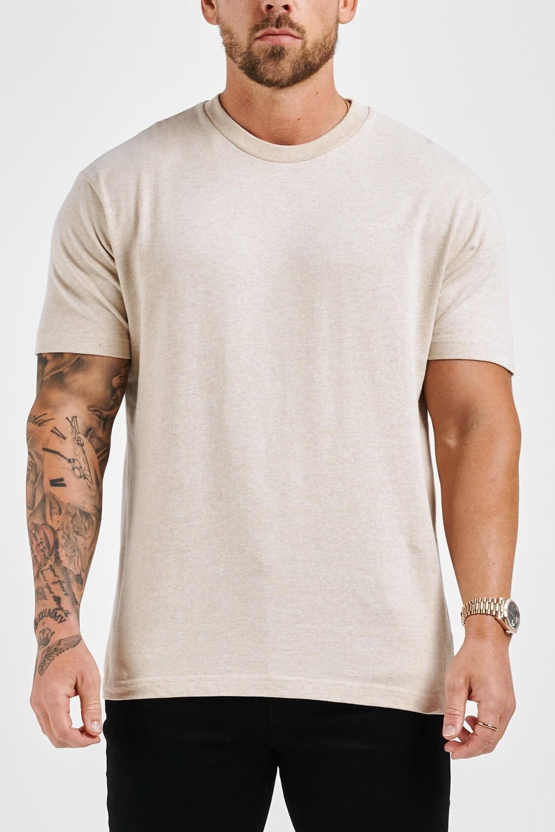 Legend London OUTLET PREMIUM BASICS T-SHIRT (NO LOGO) - FOG