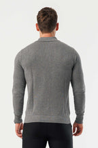 Legend London Polo - COAST COAST LONG SLEEVE POLO - DARK GREY