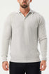 Legend London Polo - COAST COAST LONG SLEEVE POLO - GREY MARL