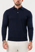 Legend London Polo - COAST COAST LONG SLEEVE POLO - NAVY