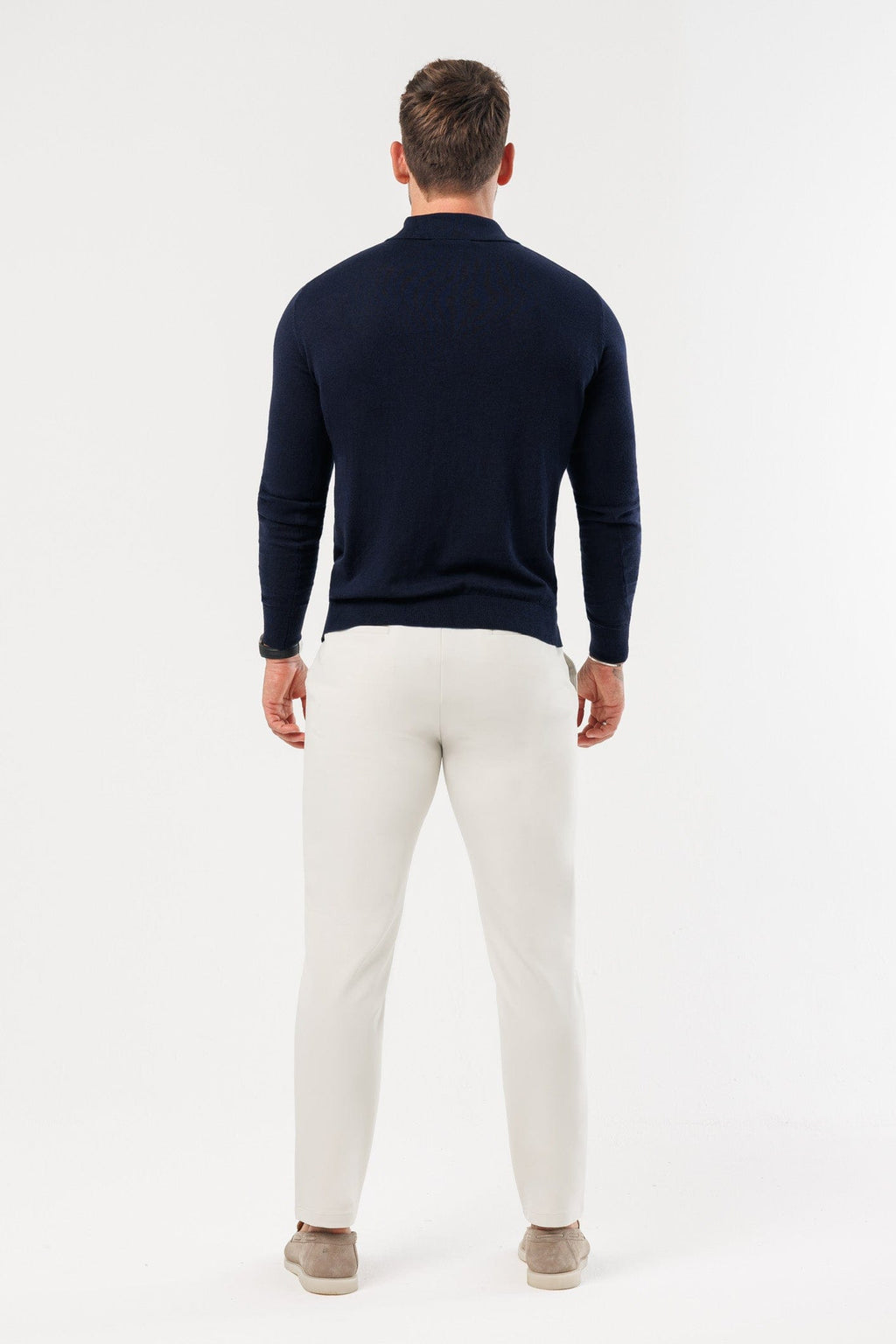 Legend London Polo - COAST COAST LONG SLEEVE POLO - NAVY