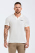 Legend London Polo LADDER KNIT POLO - ECRU