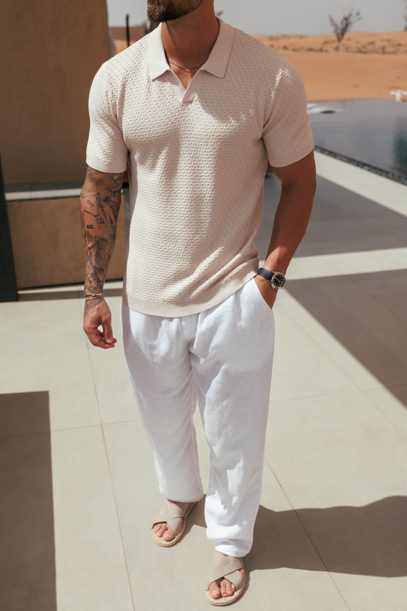 Legend London POLO NOIR POLO - CREAM