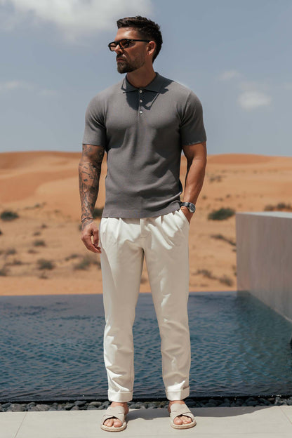 Legend London POLO SANTAL POLO - DARK GREY