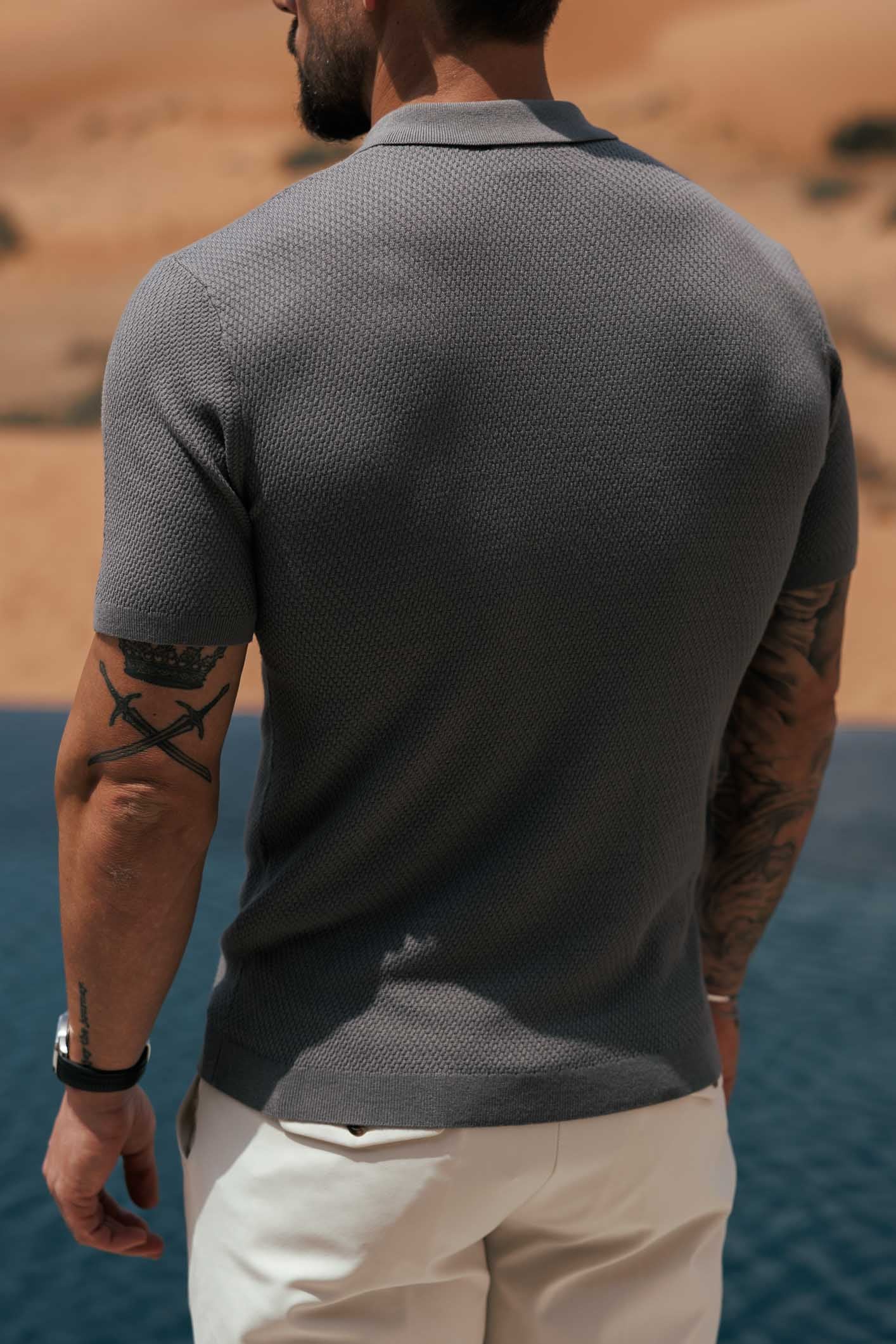 Legend London POLO SANTAL POLO - DARK GREY
