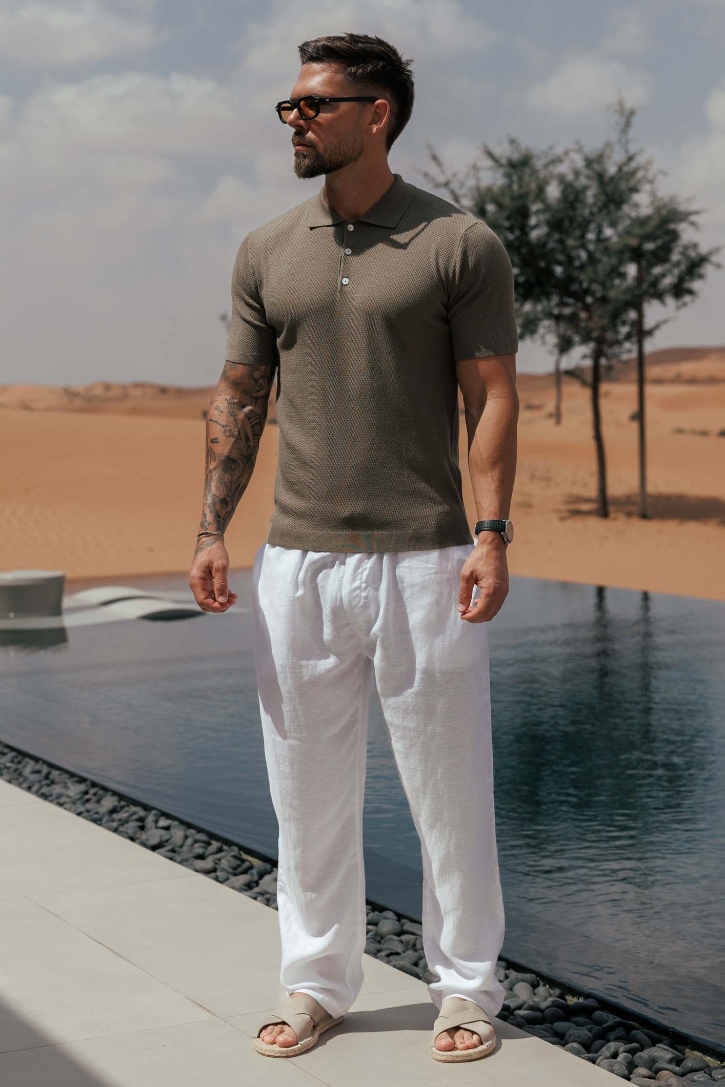 Legend London POLO SANTAL POLO - OLIVE