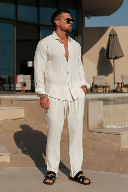 Legend London Shirt LINEN SHIRT - OAT