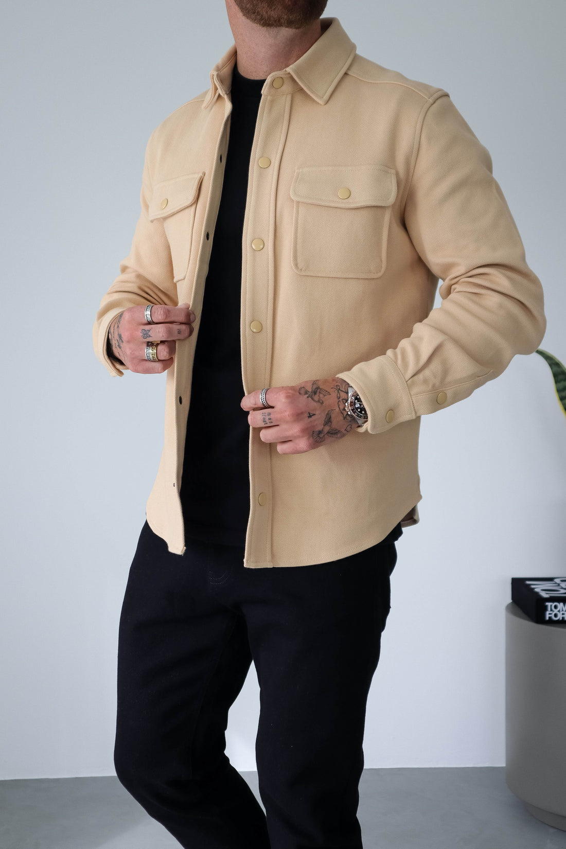 Legend London Shirt OVERSHIRT - BEIGE
