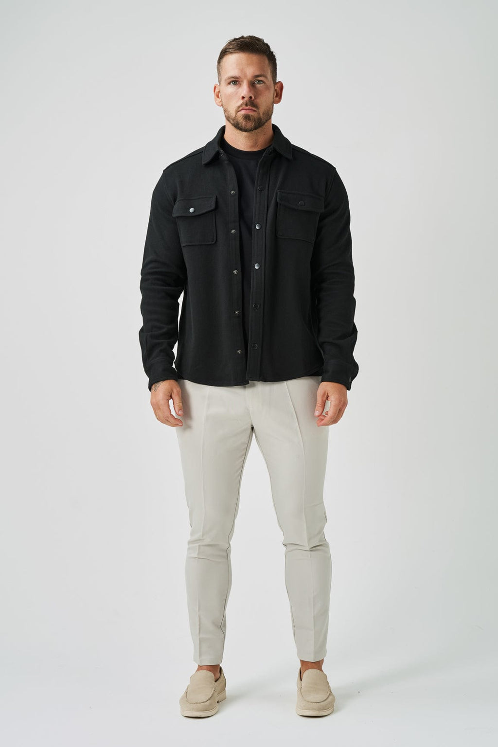 Legend London overhemd overshirt - zwart