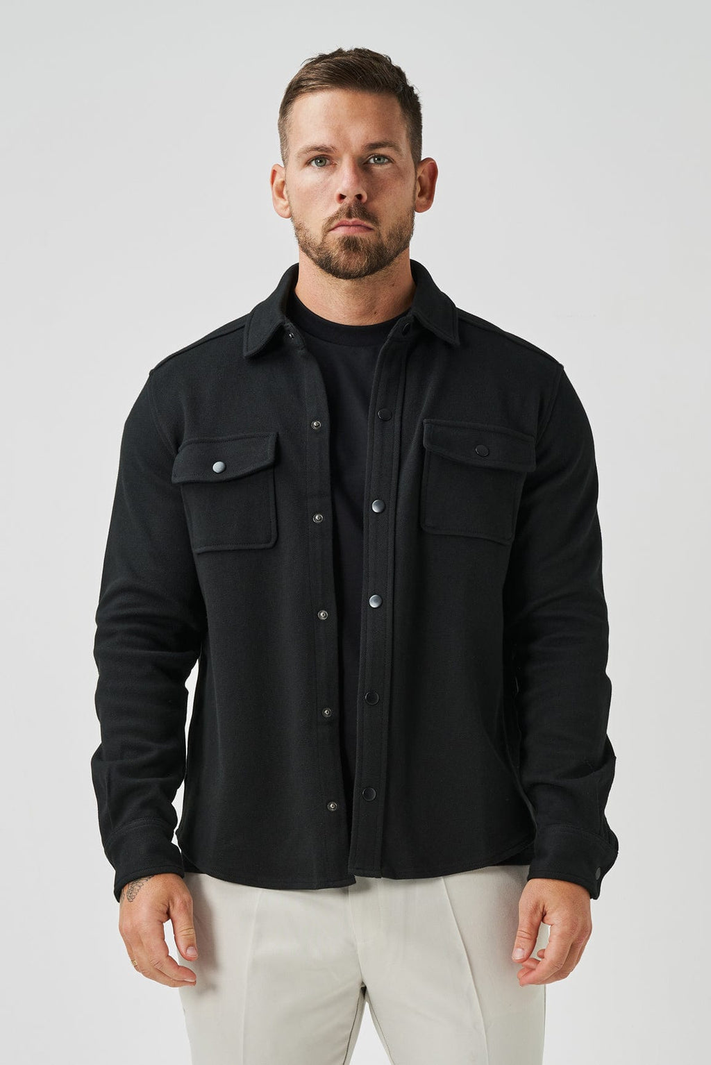 Legend London overhemd overshirt - zwart