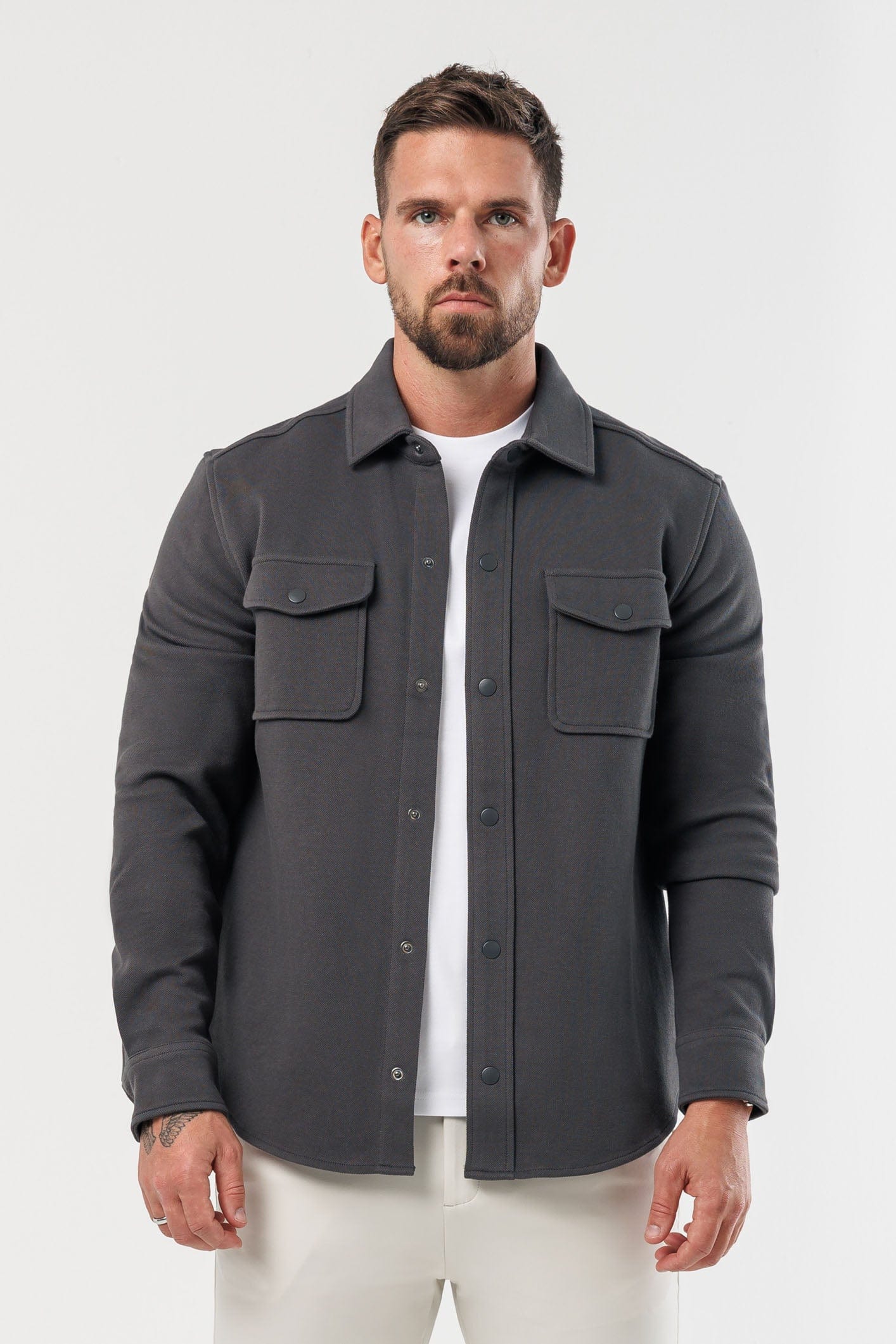 Legend London Shirt OVERSHIRT - DARK GREY