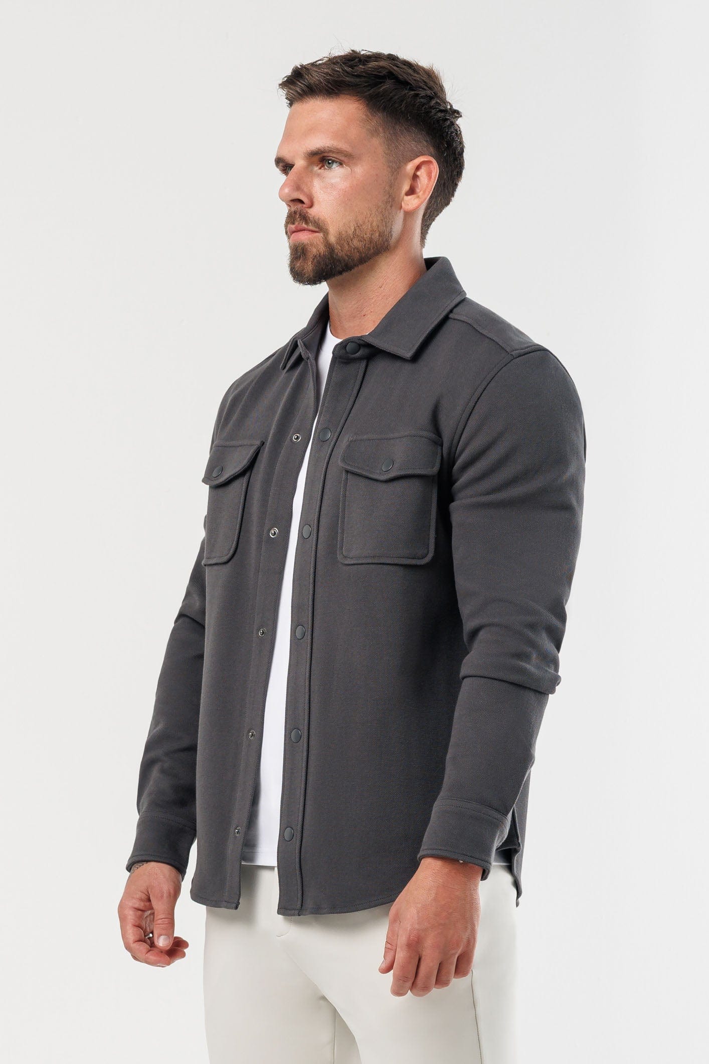 Legend London Shirt OVERSHIRT - DARK GREY