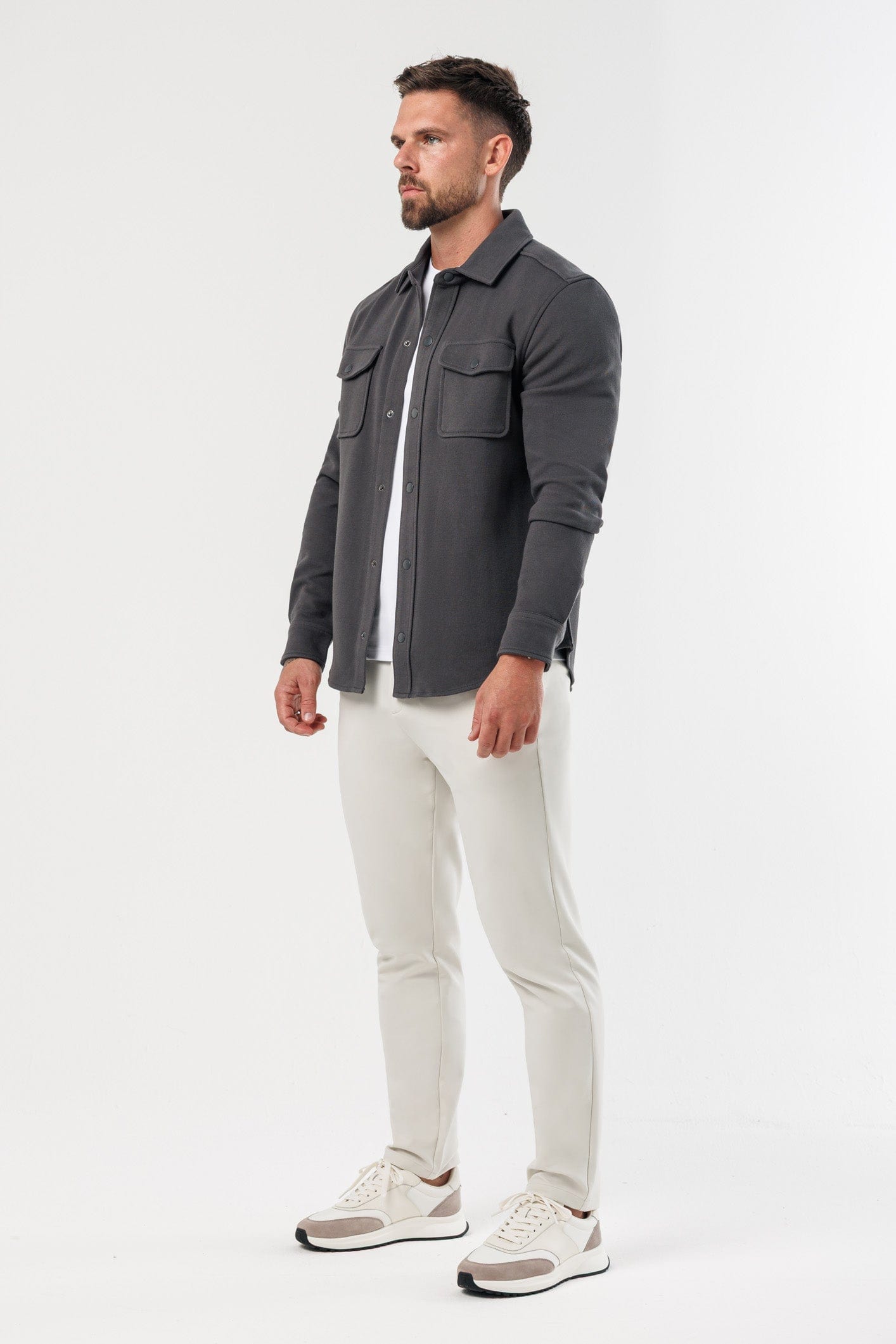 Legend London Shirt OVERSHIRT - DARK GREY
